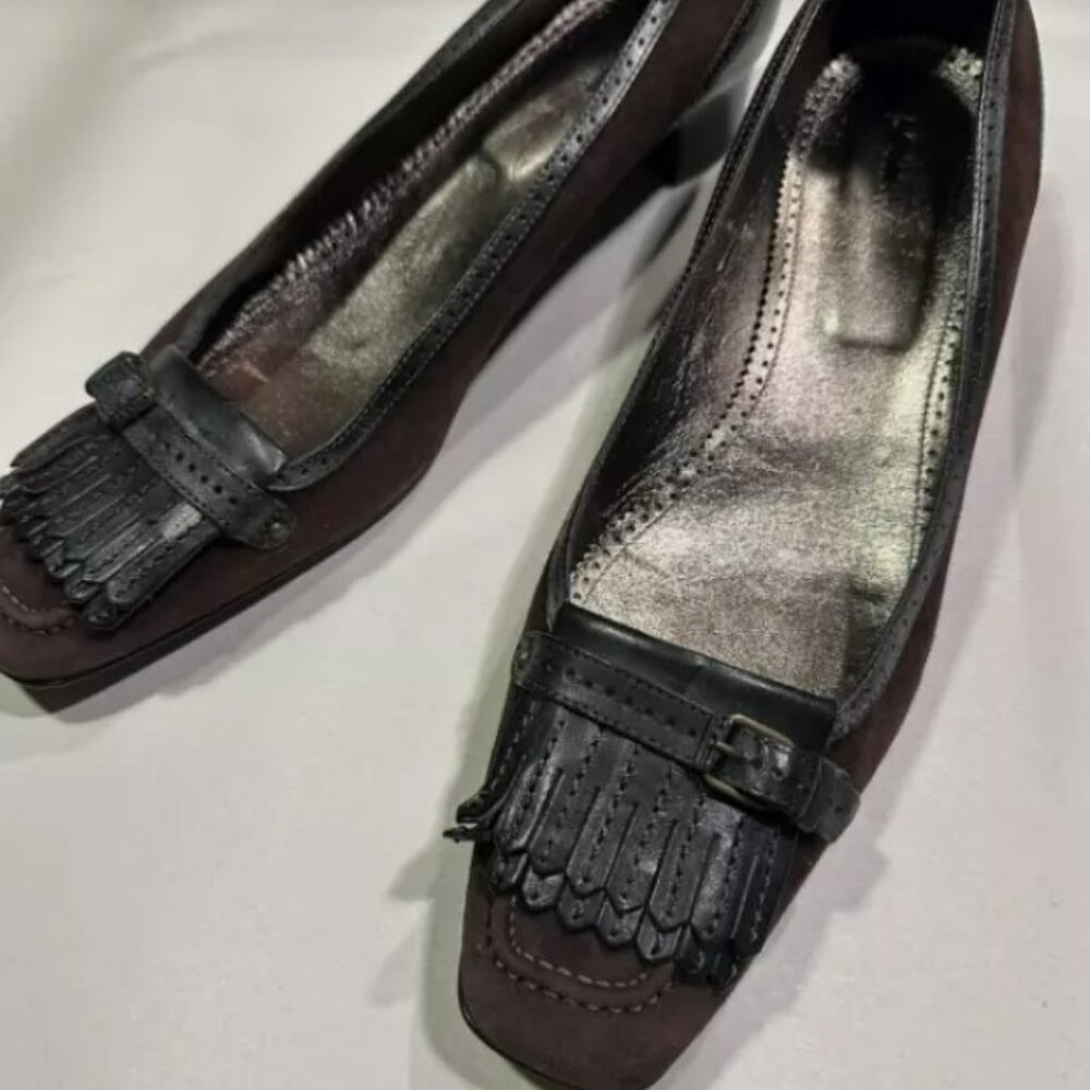 J. Crew Brown and Black Loafers